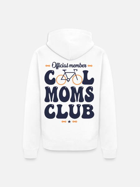 Radfahrer – cooler Mama-Fahrradclub - Unisex Premium Bio Zip Hoodie - Weiß