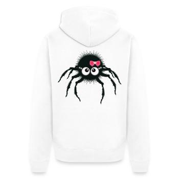 motiv_cuteS - Unisex Premium Bio Zip Hoodie - Weiß - Hinten - Thijin (182cm)