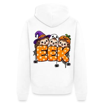 EEK Halloween Trio - Unisex Premium Bio Zip Hoodie - Weiß - Hinten - Thijin (182cm)