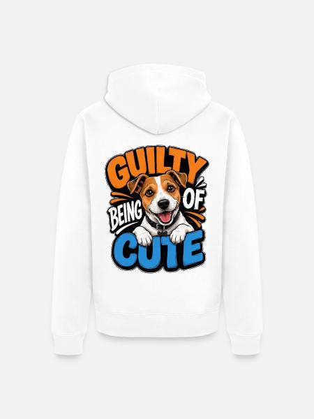 Jack Russell Terrier - Unisex Premium Bio Zip Hoodie - Weiß
