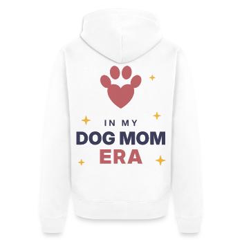 In meiner Dogmom-Ära - Unisex Premium Bio Zip Hoodie - Weiß - Hinten - Thijin (182cm)