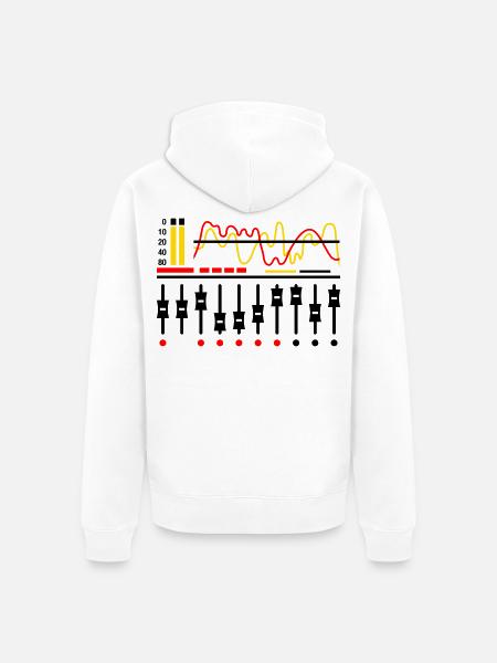 Mixing Table - Unisex Premium Bio Zip Hoodie - Weiß