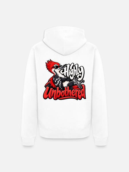 Specht - Unisex Premium Bio Zip Hoodie - Weiß