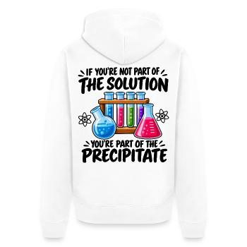 Lustige Chemie-Wissenschaftslehrerin Labor-Geek-Kunst - Unisex Premium Bio Zip Hoodie - Weiß - Hinten - Thijin (182cm)