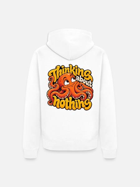 KRAKE - Unisex Premium Bio Zip Hoodie - Weiß