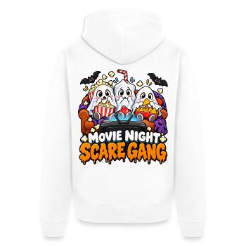 Movie Night Schrecken-Truppe - Unisex Premium Bio Zip Hoodie - Weiß - Hinten - Thijin (182cm)