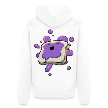 Marmelade Gelee Toast - Unisex Premium Bio Zip Hoodie - Weiß - Hinten - Thijin (182cm)