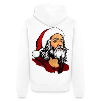 Weihnachten Jesu - Unisex Premium Bio Zip Hoodie - Weiß - Hinten - Thijin (182cm)