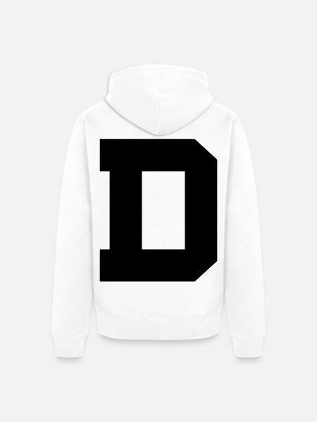 D - Unisex Premium Bio Zip Hoodie - Weiß