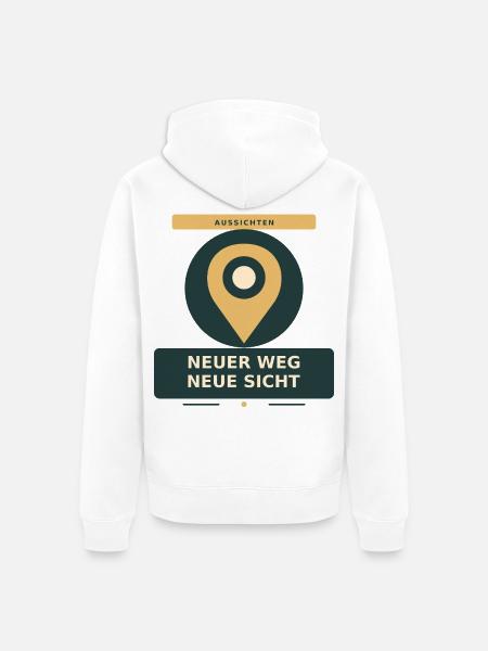 Neuer Weg - Unisex Premium Bio Zip Hoodie - Weiß