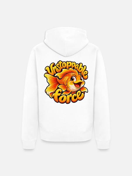 Goldfische - Unisex Premium Bio Zip Hoodie - Weiß