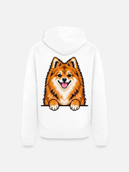Deutsche Spitze - Unisex Premium Bio Zip Hoodie - Weiß