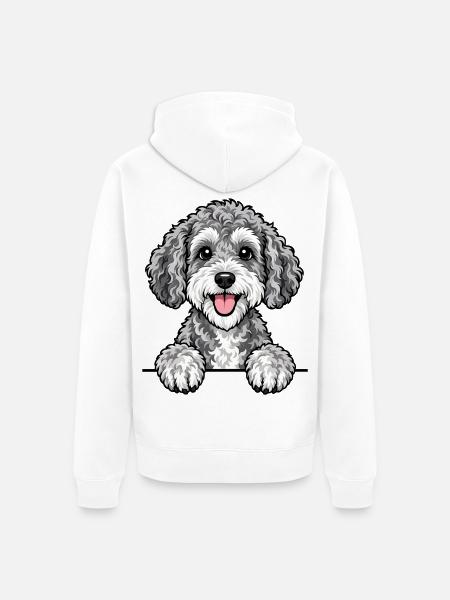 Schnoodle - Unisex Premium Bio Zip Hoodie - Weiß