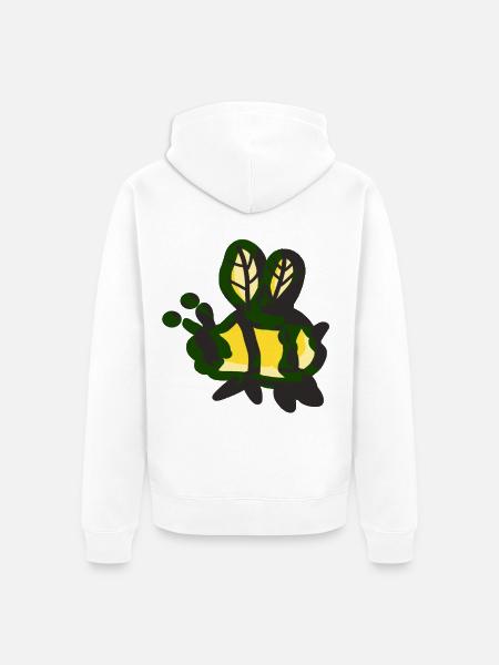 Honigbiene bienen - Unisex Premium Bio Zip Hoodie - Weiß