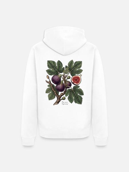 Feigenbaum Feigen - Unisex Premium Bio Zip Hoodie - Weiß
