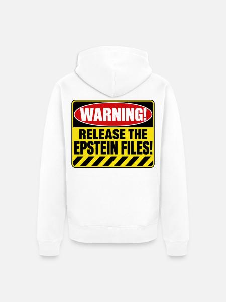 Release the Files - Unisex Premium Bio Zip Hoodie - Weiß