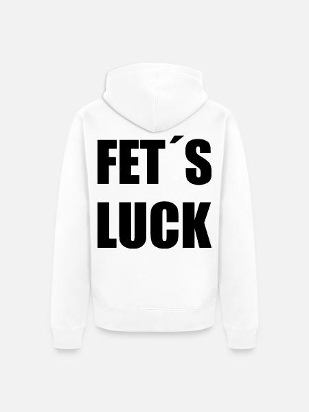 Fet's Luck - Unisex Premium Bio Zip Hoodie - Weiß