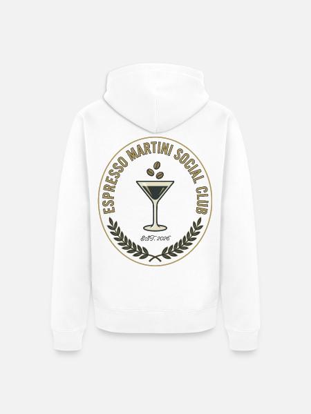 Espresso Martini Social Club - Unisex Premium Bio Zip Hoodie - Weiß