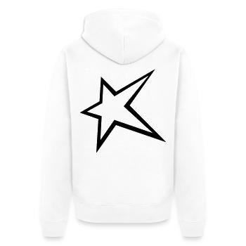 Star - Veste à capuche bio Premium Unisexe - blanc - Dos - Thijin (182cm)