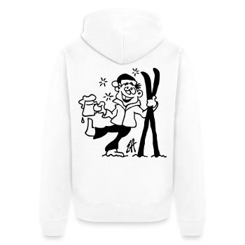 Apres-ski - Veste à capuche bio Premium Unisexe - blanc - Dos - Thijin (182cm)