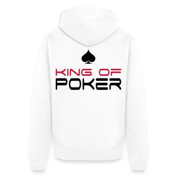 poker - Veste à capuche bio Premium Unisexe - blanc - Dos - Thijin (182cm)