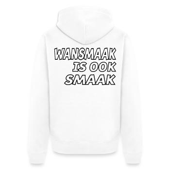 Le mauvais goût est aussi le goût pour les vrais connaisseurs de mode # - Veste à capuche bio Premium Unisexe - blanc - Dos - Thijin (182cm)