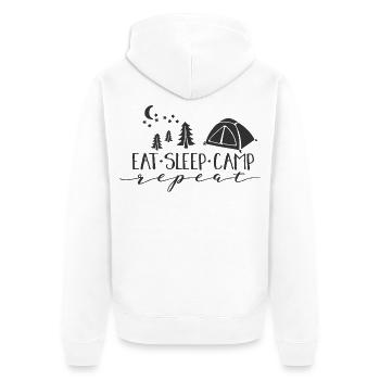 Design Nature Night Escape - Unisex Premium Organic Zip Hoodie - white - Back - Thijin (182cm)