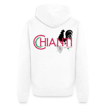 Chianti - Unisex Premium Bio Zip Hoodie - Weiß - Hinten - Thijin (182cm)