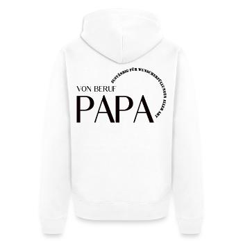 Père de profession – responsable de la réalisation des souhaits - Veste à capuche bio Premium Unisexe - blanc - Dos - Thijin (182cm)