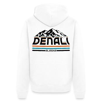 Parc national Alaska Denalis Alaskan - Veste à capuche bio Premium Unisexe - blanc - Dos - Thijin (182cm)