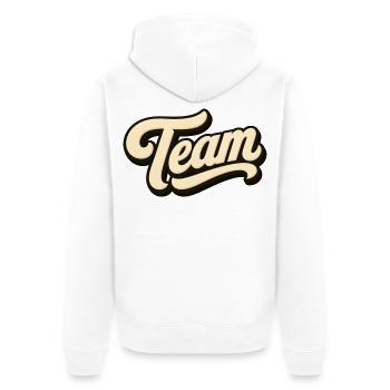 Équipe - Veste à capuche bio Premium Unisexe - blanc - Dos - Thijin (182cm)