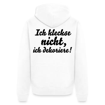 baby humor spruch - Unisex Premium Bio Zip Hoodie - Weiß - Hinten - Thijin (182cm)