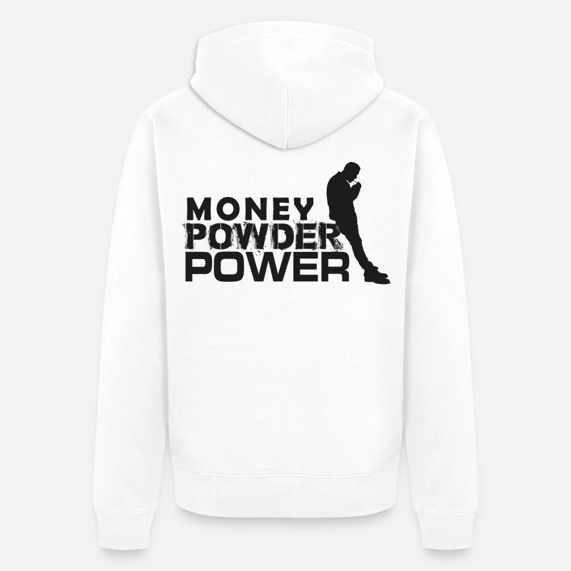MPP schwarz - Unisex Premium Bio Zip Hoodie - Weiß