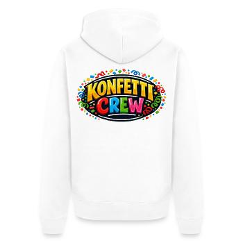 Cadeau drôle de la fête foraine de l’équipe de confettis - Veste à capuche bio Premium Unisexe - blanc - Dos - Thijin (182cm)