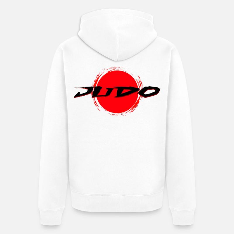 Judo - Veste à capuche bio Premium Unisexe - blanc