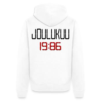 Finnland, Geburtstag im Dezember 1986 - Unisex Premium Bio Zip Hoodie - Weiß - Hinten - Thijin (182cm)