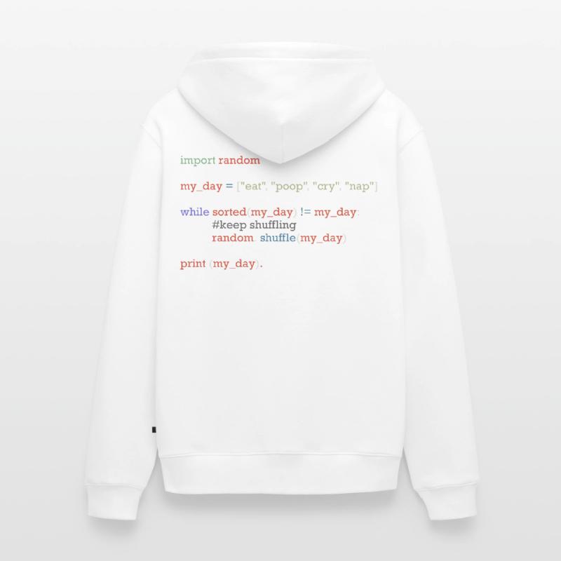 Lustiger Python-Code über den Alltag, Baby Unisex Premium Bio Zip Hoodie