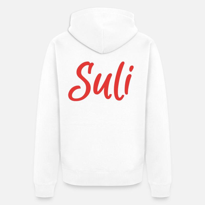 Suli - Unisex Premium Bio Zip Hoodie - Weiß