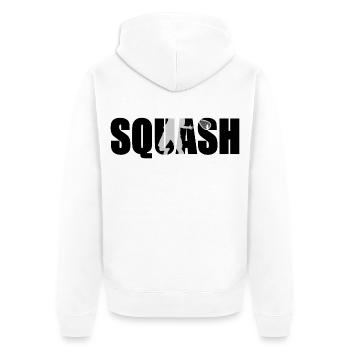 Squash - Unisex Premium Bio Zip Hoodie - Weiß - Hinten - Thijin (182cm)