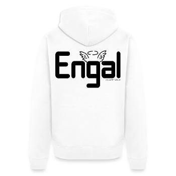 Engal - Engerl, Austrian dialect, Gift - Unisex Premium Organic Zip Hoodie - white - Back - Thijin (182cm)
