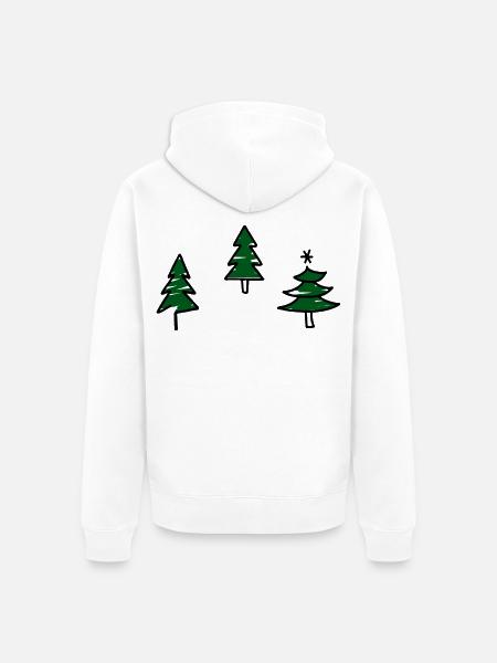 Design for Christmas - Unisex Premium Organic Zip Hoodie - white
