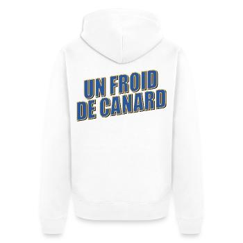 Hiver Froid Canard - Veste à capuche bio Premium Unisexe - blanc - Dos - Thijin (182cm)