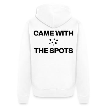 Dalmatiner - Came With The Spots - Hundeliebe - Unisex Premium Bio Zip Hoodie - Weiß - Hinten - Thijin (182cm)