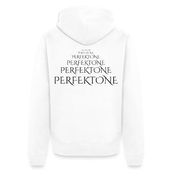Abstract gradient with geometry - Unisex Premium Organic Zip Hoodie - white - Back - Thijin (182cm)