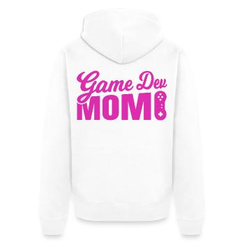 Game Developer Mother - Unisex Premium Organic Zip Hoodie - white - Back - Thijin (182cm)