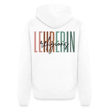 Lehrerin Religion Religionslehrerin Geschenk - Unisex Premium Bio Zip Hoodie - Weiß - Hinten - Thijin (182cm)