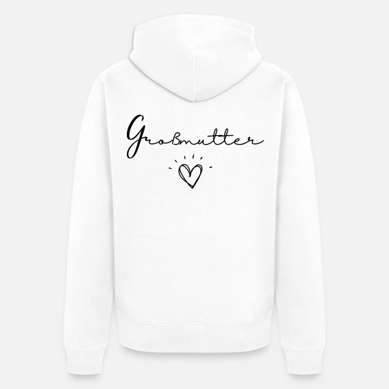 Großmutter - Veste à capuche bio Premium Unisexe - blanc