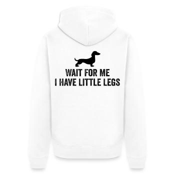 Bester Dackel Mama Papa Hundebesitzer Geschenk - Unisex Premium Bio Zip Hoodie - Weiß - Hinten - Thijin (182cm)