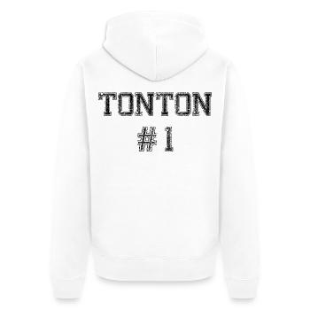 Tonton #1 - Veste à capuche bio Premium Unisexe - blanc - Dos - Thijin (182cm)