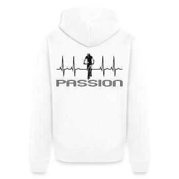 Bike - Veste à capuche bio Premium Unisexe - blanc - Dos - Thijin (182cm)